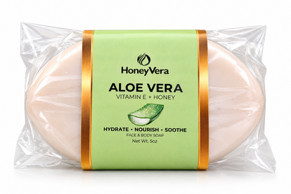 Aloe Vera Soap Bar in packaging — 5 oz