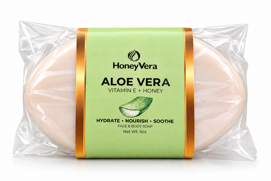 Aloe Vera Soap Bar in packaging — 5 oz