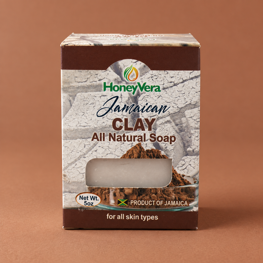 Clay Soap on a warm brown studio background