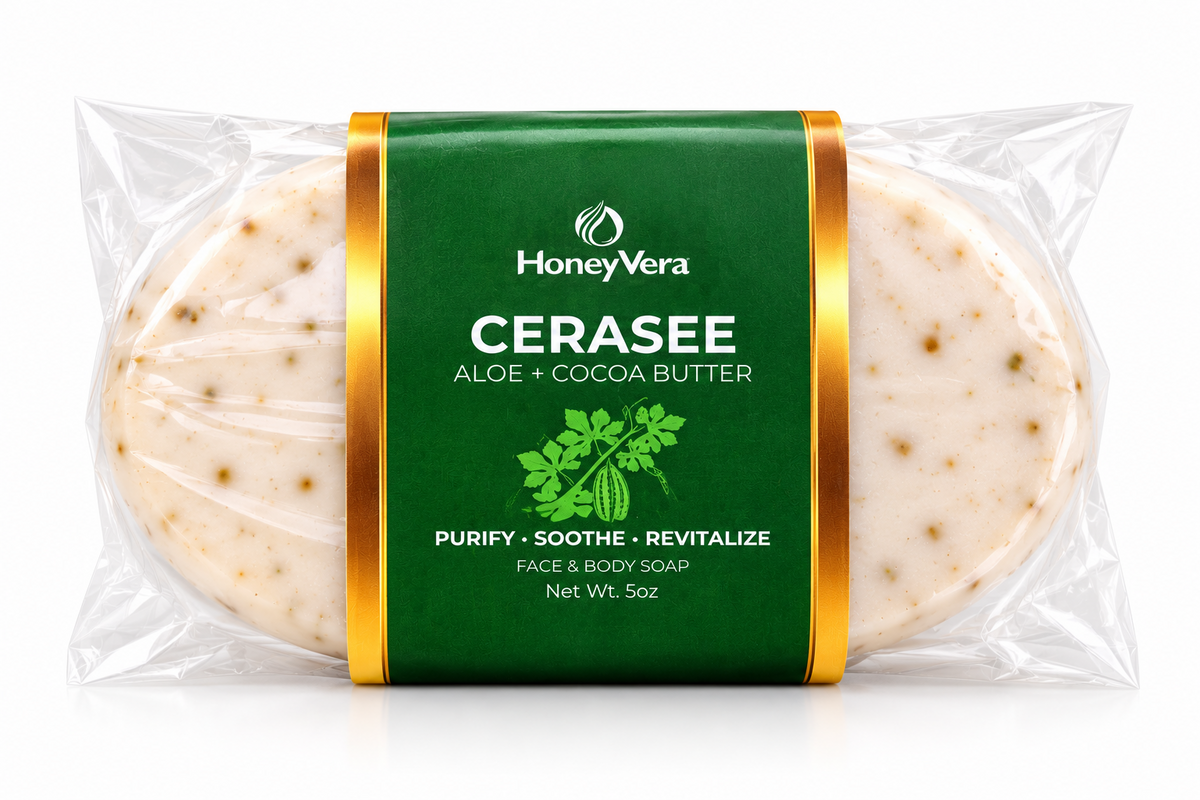 Cerasee Herbal Soap Bar in packaging — 5 oz