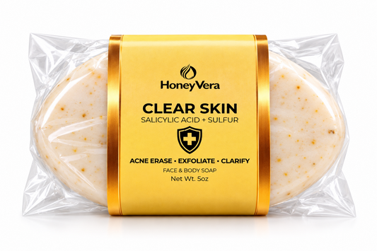Clear Skin Soap Bar in packaging — 5 oz